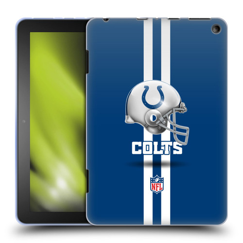 NFL Indianapolis Colts Logo Helmet Soft Gel Case for Amazon Fire HD 8/Fire HD 8 Plus 2020