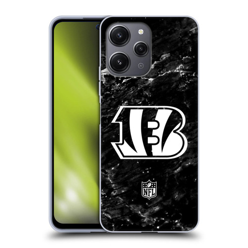 NFL Cincinnati Bengals Artwork Marble Soft Gel Case for Xiaomi Redmi 12