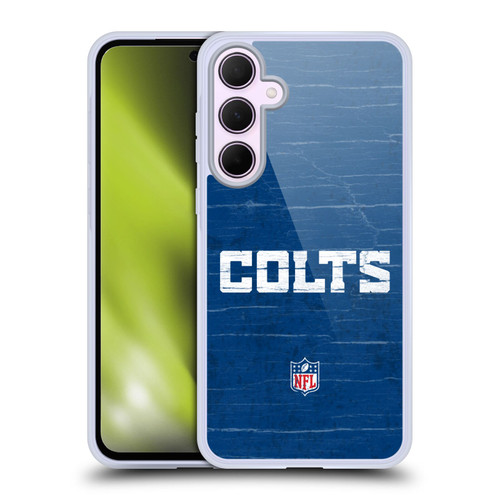 NFL Indianapolis Colts Logo Distressed Look Soft Gel Case for Samsung Galaxy A35 5G