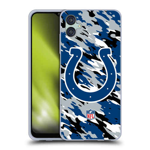 NFL Indianapolis Colts Logo Camou Soft Gel Case for Samsung Galaxy M04 5G / A04e