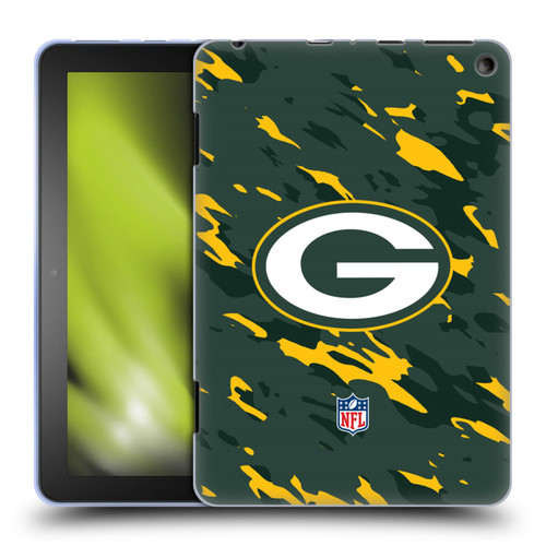 NFL Green Bay Packers Logo Camou Soft Gel Case for Amazon Fire HD 8/Fire HD 8 Plus 2020
