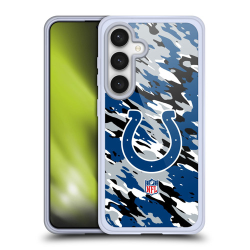NFL Indianapolis Colts Logo Camou Soft Gel Case for Samsung Galaxy S24 5G