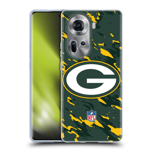NFL Green Bay Packers Logo Camou Soft Gel Case for OPPO Reno11
