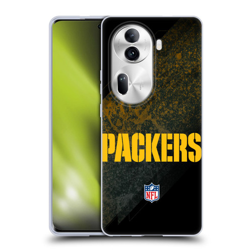NFL Green Bay Packers Logo Blur Soft Gel Case for OPPO Reno11 Pro