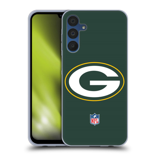 NFL Green Bay Packers Logo Plain Soft Gel Case for Samsung Galaxy A15 & MagSafe