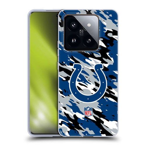 NFL Indianapolis Colts Logo Camou Soft Gel Case for Xiaomi 14 Pro