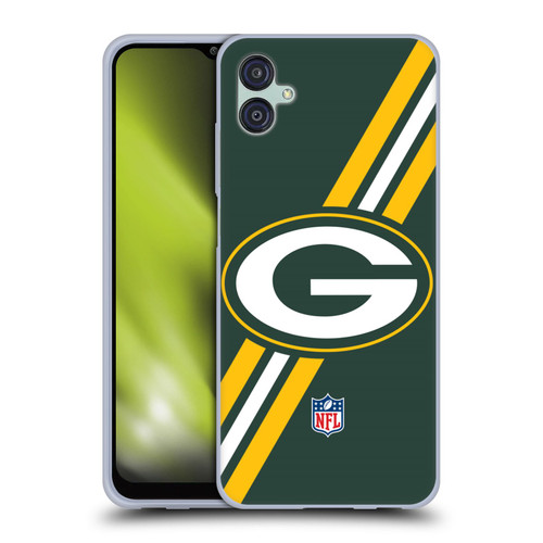 NFL Green Bay Packers Logo Stripes Soft Gel Case for Samsung Galaxy M04 5G / A04e
