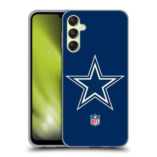 NFL Dallas Cowboys Logo Plain Soft Gel Case for Samsung Galaxy A24 4G / M34 5G