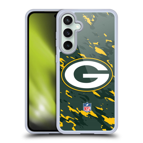 NFL Green Bay Packers Logo Camou Soft Gel Case for Samsung Galaxy S23 FE 5G & MagSafe