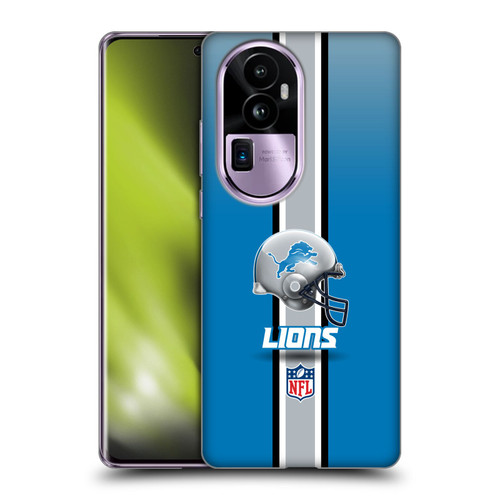 NFL Detroit Lions Logo Helmet Soft Gel Case for OPPO Reno10 Pro+