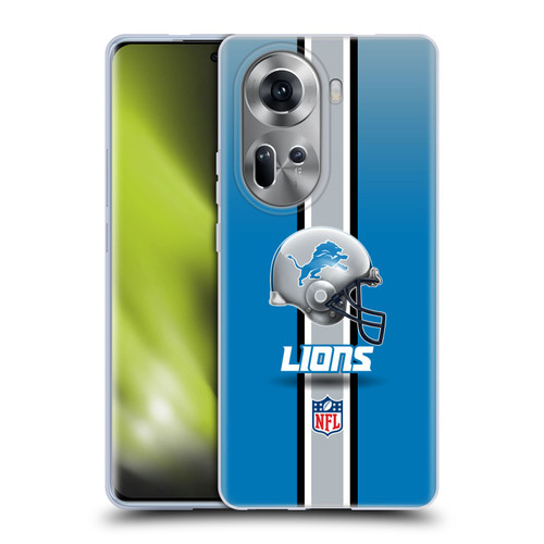 NFL Detroit Lions Logo Helmet Soft Gel Case for OPPO Reno11