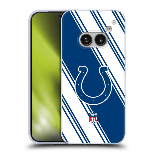 NFL Indianapolis Colts Artwork Stripes Soft Gel Case for Nothing Phone (2a)