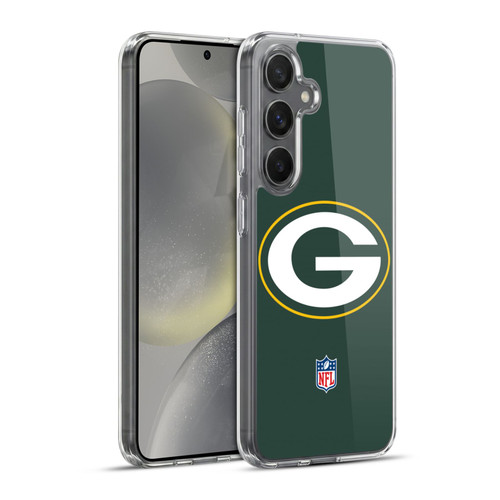 NFL Green Bay Packers Logo Plain Soft Gel Case for Samsung Galaxy S24+ 5G & MagSafe