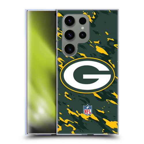 NFL Green Bay Packers Logo Camou Soft Gel Case for Samsung Galaxy S24 Ultra 5G & MagSafe