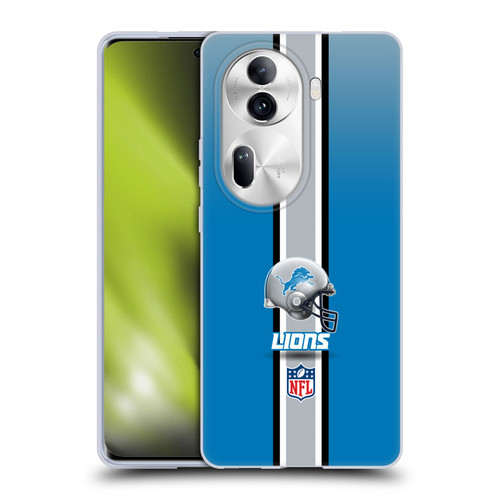 NFL Detroit Lions Logo Helmet Soft Gel Case for OPPO Reno11 Pro
