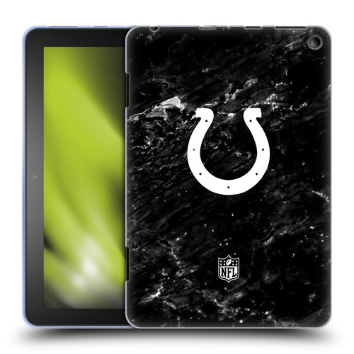 NFL Indianapolis Colts Artwork Marble Soft Gel Case for Amazon Fire HD 8/Fire HD 8 Plus 2020