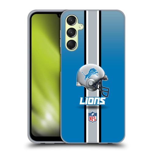 NFL Detroit Lions Logo Helmet Soft Gel Case for Samsung Galaxy A24 4G / M34 5G