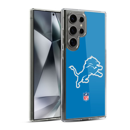 NFL Detroit Lions Logo Plain Soft Gel Case for Samsung Galaxy S24 Ultra 5G & MagSafe
