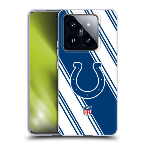 NFL Indianapolis Colts Artwork Stripes Soft Gel Case for Xiaomi 14 Pro