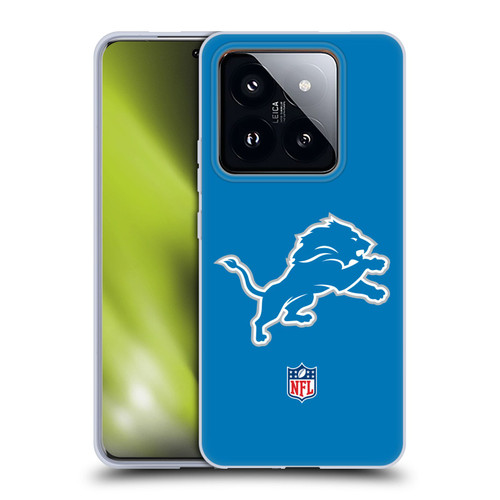 NFL Detroit Lions Logo Plain Soft Gel Case for Xiaomi 14 Pro