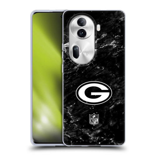 NFL Green Bay Packers Artwork Marble Soft Gel Case for OPPO Reno11 Pro