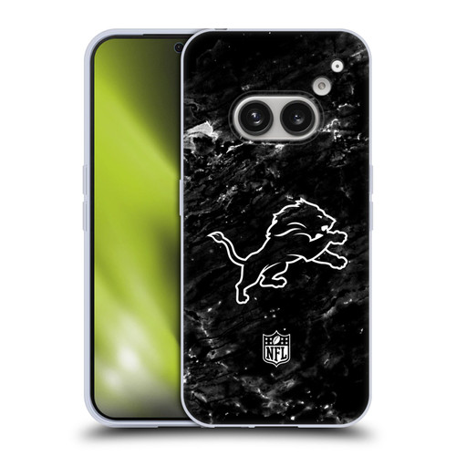 NFL Detroit Lions Artwork Marble Soft Gel Case for Nothing Phone (2a)