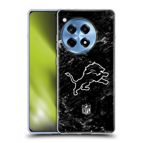 NFL Detroit Lions Artwork Marble Soft Gel Case for OnePlus 12R
