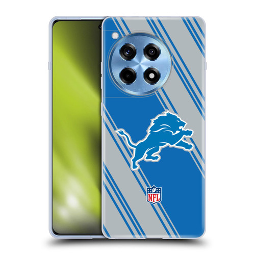 NFL Detroit Lions Artwork Stripes Soft Gel Case for OnePlus 12R