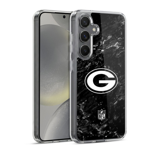 NFL Green Bay Packers Artwork Marble Soft Gel Case for Samsung Galaxy S24 5G