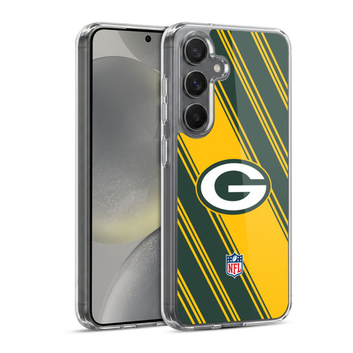 NFL Green Bay Packers Artwork Stripes Soft Gel Case for Samsung Galaxy S24 5G