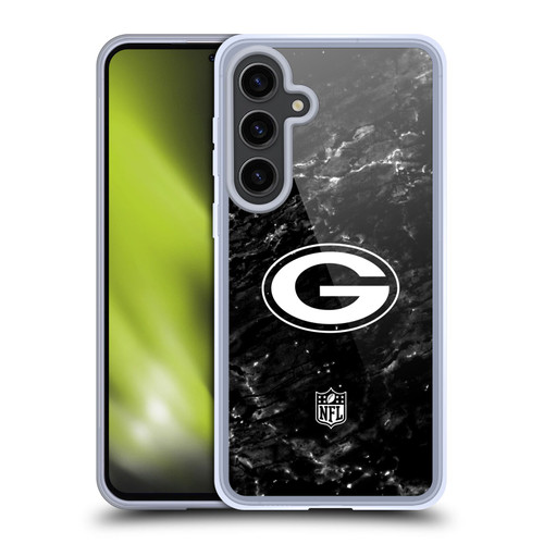 NFL Green Bay Packers Artwork Marble Soft Gel Case for Samsung Galaxy S24+ 5G