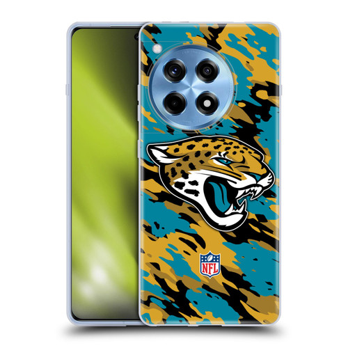 NFL Jacksonville Jaguars Logo Camou Soft Gel Case for OnePlus 12R