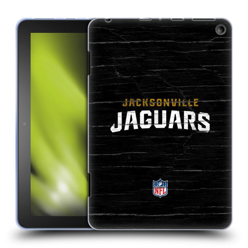 NFL Jacksonville Jaguars Logo Distressed Look Soft Gel Case for Amazon Fire HD 8/Fire HD 8 Plus 2020