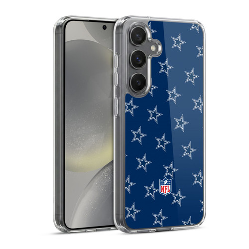 NFL Dallas Cowboys Artwork Patterns Soft Gel Case for Samsung Galaxy S24 5G & MagSafe