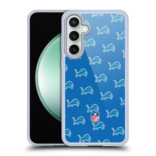 NFL Detroit Lions Artwork Patterns Soft Gel Case for Samsung Galaxy S23 FE 5G