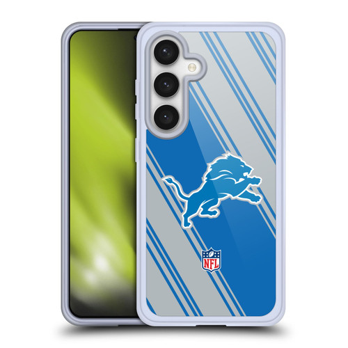 NFL Detroit Lions Artwork Stripes Soft Gel Case for Samsung Galaxy S24 5G