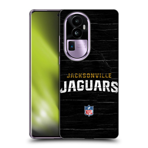 NFL Jacksonville Jaguars Logo Distressed Look Soft Gel Case for OPPO Reno10 Pro+