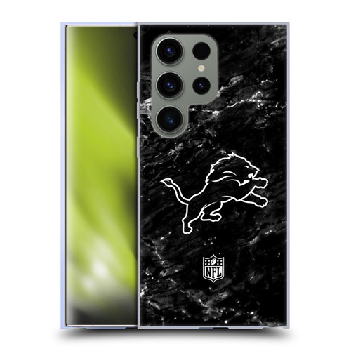 NFL Detroit Lions Artwork Marble Soft Gel Case for Samsung Galaxy S24 Ultra 5G