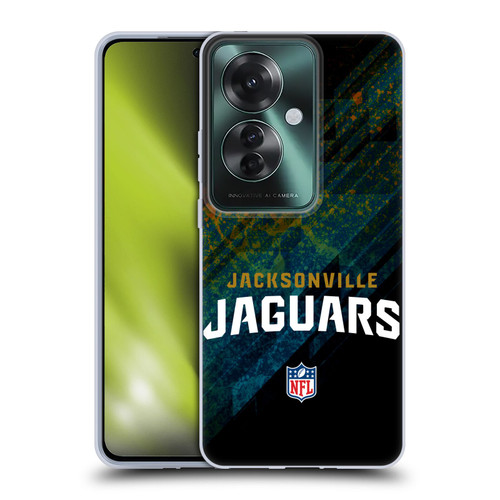 NFL Jacksonville Jaguars Logo Blur Soft Gel Case for OPPO Reno11 F 5G / F25 Pro 5G