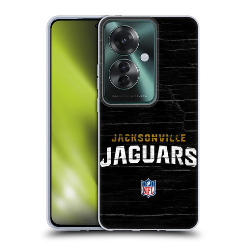 NFL Jacksonville Jaguars Logo Distressed Look Soft Gel Case for OPPO Reno11 F 5G / F25 Pro 5G