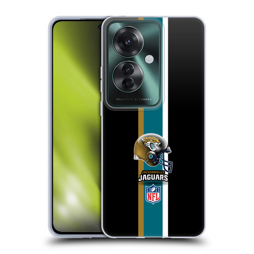 NFL Jacksonville Jaguars Logo Helmet Soft Gel Case for OPPO Reno11 F 5G / F25 Pro 5G