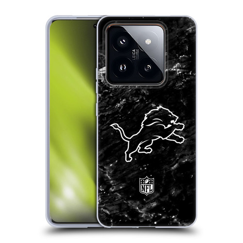NFL Detroit Lions Artwork Marble Soft Gel Case for Xiaomi 14 Pro