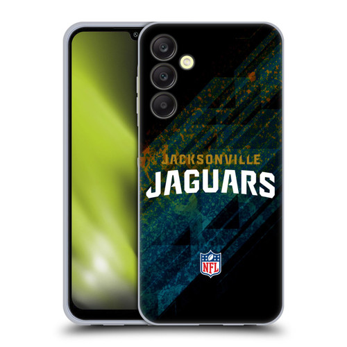 NFL Jacksonville Jaguars Logo Blur Soft Gel Case for Samsung Galaxy A25 5G