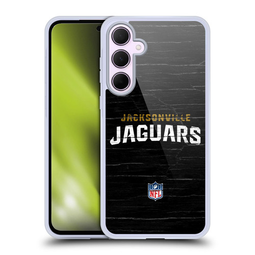 NFL Jacksonville Jaguars Logo Distressed Look Soft Gel Case for Samsung Galaxy A35 5G