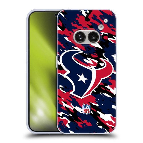NFL Houston Texans Logo Camou Soft Gel Case for Nothing Phone (2a)