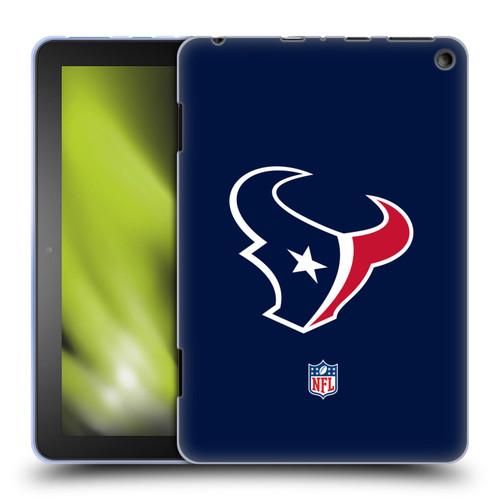 NFL Houston Texans Logo Plain Soft Gel Case for Amazon Fire HD 8/Fire HD 8 Plus 2020