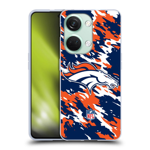 NFL Denver Broncos Logo Camou Soft Gel Case for OnePlus Nord 3 5G