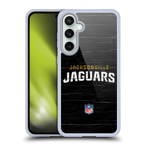 NFL Jacksonville Jaguars Logo Distressed Look Soft Gel Case for Samsung Galaxy S23 FE 5G