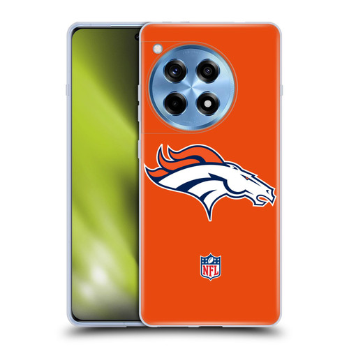 NFL Denver Broncos Logo Plain Soft Gel Case for OnePlus 12R