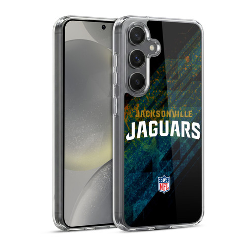 NFL Jacksonville Jaguars Logo Blur Soft Gel Case for Samsung Galaxy S24 5G & MagSafe